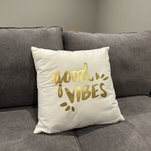 Good Vibes Pillow Cover + Insert
